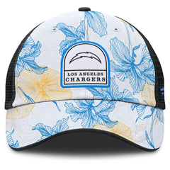 Los Angeles Chargers Tropical Adjustable Trucker Hat White/Black