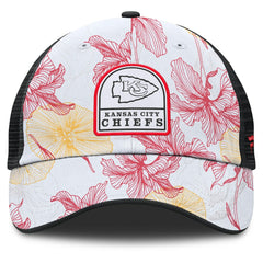Kansas City Chiefs Tropical Adjustable Trucker Hat White/Black