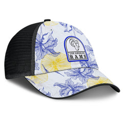 Los Angeles Rams Tropical Adjustable Trucker Hat White/Black