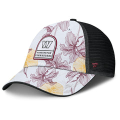 Washington Commanders Tropical Adjustable Trucker Hat White/Black