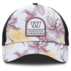 Washington Commanders Tropical Adjustable Trucker Hat White/Black