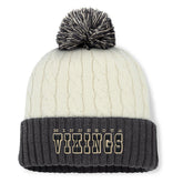 Minnesota Vikings Women's Coaxial Cuffed Knit Hat with Pom Cream