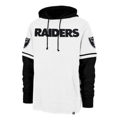 Las Vegas Raiders '47 Trifecta Shortstop Pullover Hoodie White