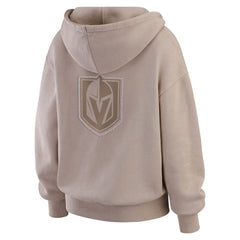 NHL Vegas Golden Knights WEAR by Erin Andrews Women's Washed Pullover Crewdie - Tan