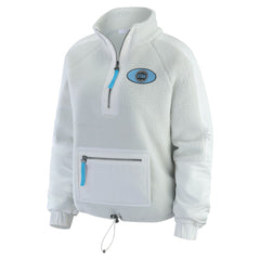 NHL Utah Mammoth WEAR by Erin Andrews Women's Polar Fleece Quarter-Zip Jacket - Gray