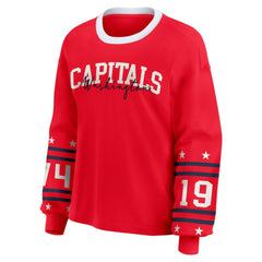 NHL Washington Capitals WEAR by Erin Andrews Women's Long-Sleeve Sport T-Shirt - Red