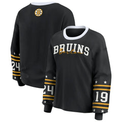 NHL Boston Bruins WEAR by Erin Andrews Women's Long-Sleeve Sport T-Shirt - Black