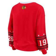 NHL Chicago Blackhawks WEAR by Erin Andrews Women's Long-Sleeve Sport T-Shirt - Red