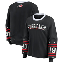 NHL Carolina Hurricanes WEAR by Erin Andrews Women's Long-Sleeve Sport T-Shirt - Black
