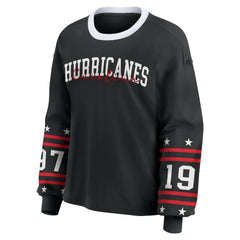 NHL Carolina Hurricanes WEAR by Erin Andrews Women's Long-Sleeve Sport T-Shirt - Black