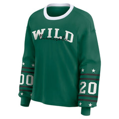 NHL Minnesota Wild WEAR by Erin Andrews Women's Long-Sleeve Sport T-Shirt - Green