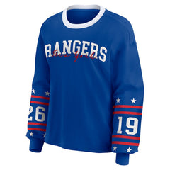 NHL New York Rangers WEAR by Erin Andrews Women's Long-Sleeve Sport T-Shirt - Blue