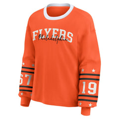 NHL Philadelphia Flyers WEAR by Erin Andrews Women's Long-Sleeve Sport T-Shirt - Orange