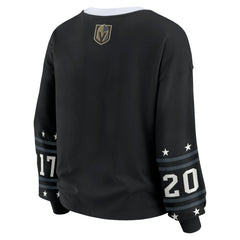 NHL Vegas Golden Knights WEAR by Erin Andrews Women's Long-Sleeve Sport T-Shirt - Black