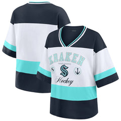 NHL Seattle Kraken WEAR by Erin Andrews Women's Jersey Style Tee - Black/White