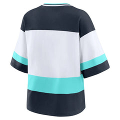 NHL Seattle Kraken WEAR by Erin Andrews Women's Jersey Style Tee - Black/White