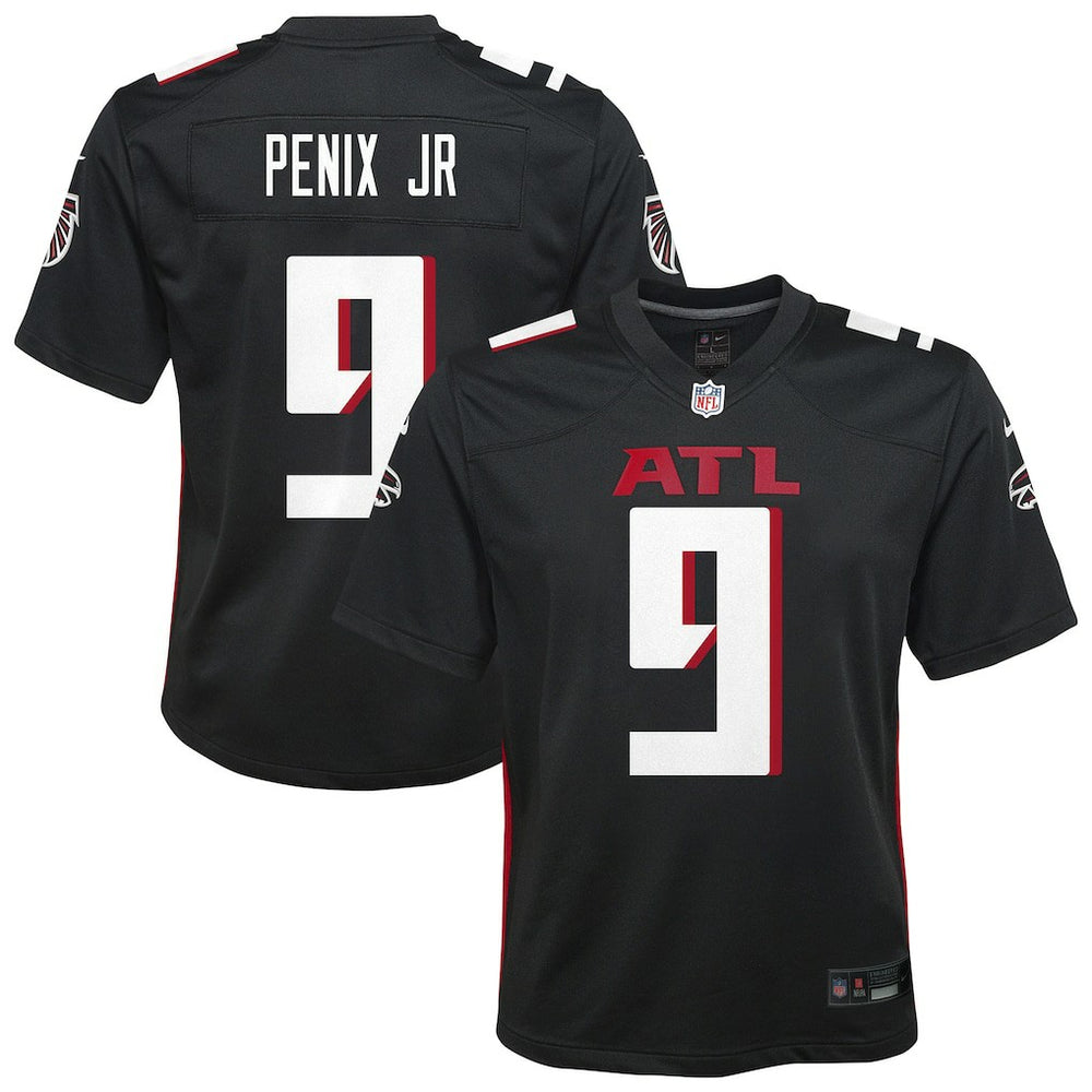 NFL Michael Penix Jr. Atlanta Falcons Youth Team Game Jersey - Black