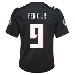 NFL Michael Penix Jr. Atlanta Falcons Youth Team Game Jersey - Black