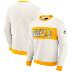 NHL Nashville Predators Darius Rucker Collection by Fanatics Colorblock Pullover Sweatshirt - Cream