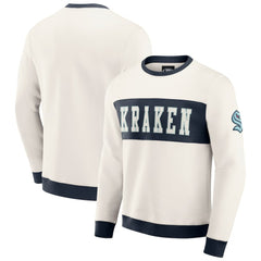NHL Seattle Kraken Darius Rucker Collection by Fanatics Colorblock Pullover Sweatshirt - Cream