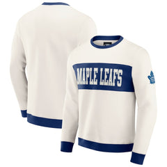 NHL Toronto Maple Leafs Darius Rucker Collection by Fanatics Colorblock Pullover Sweatshirt - Cream