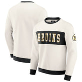 NHL Boston Bruins Darius Rucker Collection by Fanatics Colorblock Pullover Sweatshirt - Cream