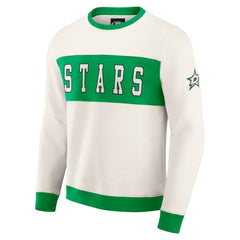 NHL Dallas Stars Darius Rucker Collection by Fanatics Colorblock Pullover Sweatshirt - Cream