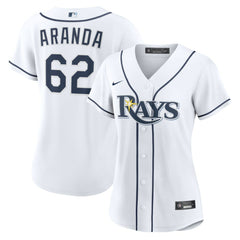 MLB Jonathan Aranda Tampa Bay Rays Nike Women's Home Replica Jersey - White