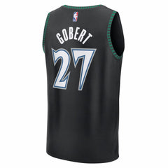 NBA Rudy Gobert Minnesota Timberwolves Fastbreak Jersey - Classic Edition - Black