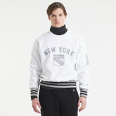 NHL New York Rangers Todd Snyder by Fanatics Relaxed Canadian Fleece Crew - White