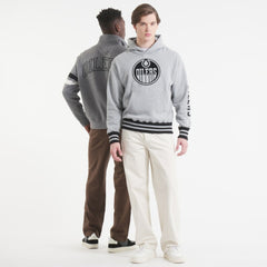 NHL Edmonton Oilers Todd Snyder by Fanatics Relaxed Canadian Fleece Hoodie - Athletic Heather Gray