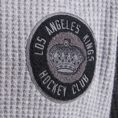 NHL Los Angeles Kings Todd Snyder by Fanatics Cashmere Rugby Sweater - Athletic Heather Gray