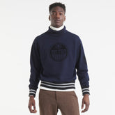 NHL Edmonton Oilers Todd Snyder by Fanatics Relaxed Canadian Fleece Turtleneck - Navy