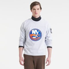 NHL New York Islanders Todd Snyder by Fanatics Heavyweight Football Jersey - Heather Gray