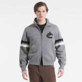 NHL Vancouver Canucks Todd Snyder by Fanatics Full-Zip Fleece - Dark Heather Gray