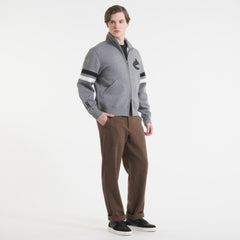 NHL Vancouver Canucks Todd Snyder by Fanatics Full-Zip Fleece - Dark Heather Gray