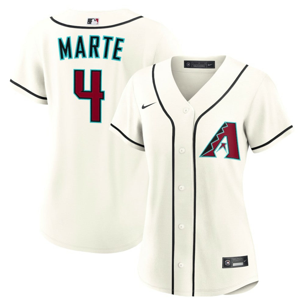 MLB Ketel Marte Arizona Diamondbacks Nike Women's Home Replica Jersey - Cream