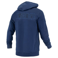 Minnesota Timberwolves FISLL Unisex Logoman Shadow Collection Pullover Hoodie Navy