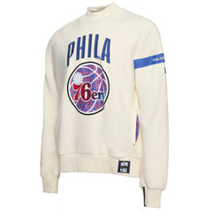 Philadelphia 76ers NBA x Two Hype Culture & Hoops Collection Premium Pullover Sweatshirt - Cream