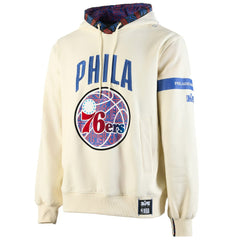 Philadelphia 76ers NBA x Two Hype Culture & Hoops Collection Premium Pullover Hoodie - Cream