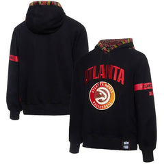 Atlanta Hawks NBA x Two Hype Culture & Hoops Collection Premium Pullover Hoodie - Black