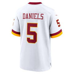 NFL Jayden Daniels Washington Commanders Game Super Bowl Era Jersey - White