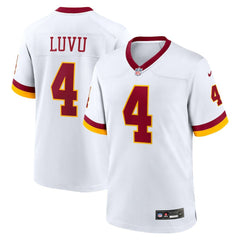 NFL Frankie Luvu Washington Commanders Game Super Bowl Era Jersey - White