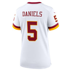 NFL Jayden Daniels Washington Commanders Women's Game Super Bowl Era Jersey - White