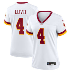 NFL Frankie Luvu Washington Commanders Women's Game Super Bowl Era Jersey - White