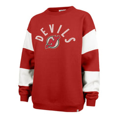 NHL New Jersey Devils '47 Women's Eephus Barred Pullover Sweatshirt - Red