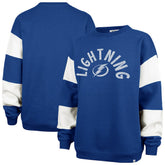 NHL Tampa Bay Lightning '47 Women's Eephus Barred Pullover Sweatshirt - Blue