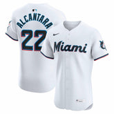 MLB Sandy Alcantara Miami Marlins Nike Home Elite Jersey - White