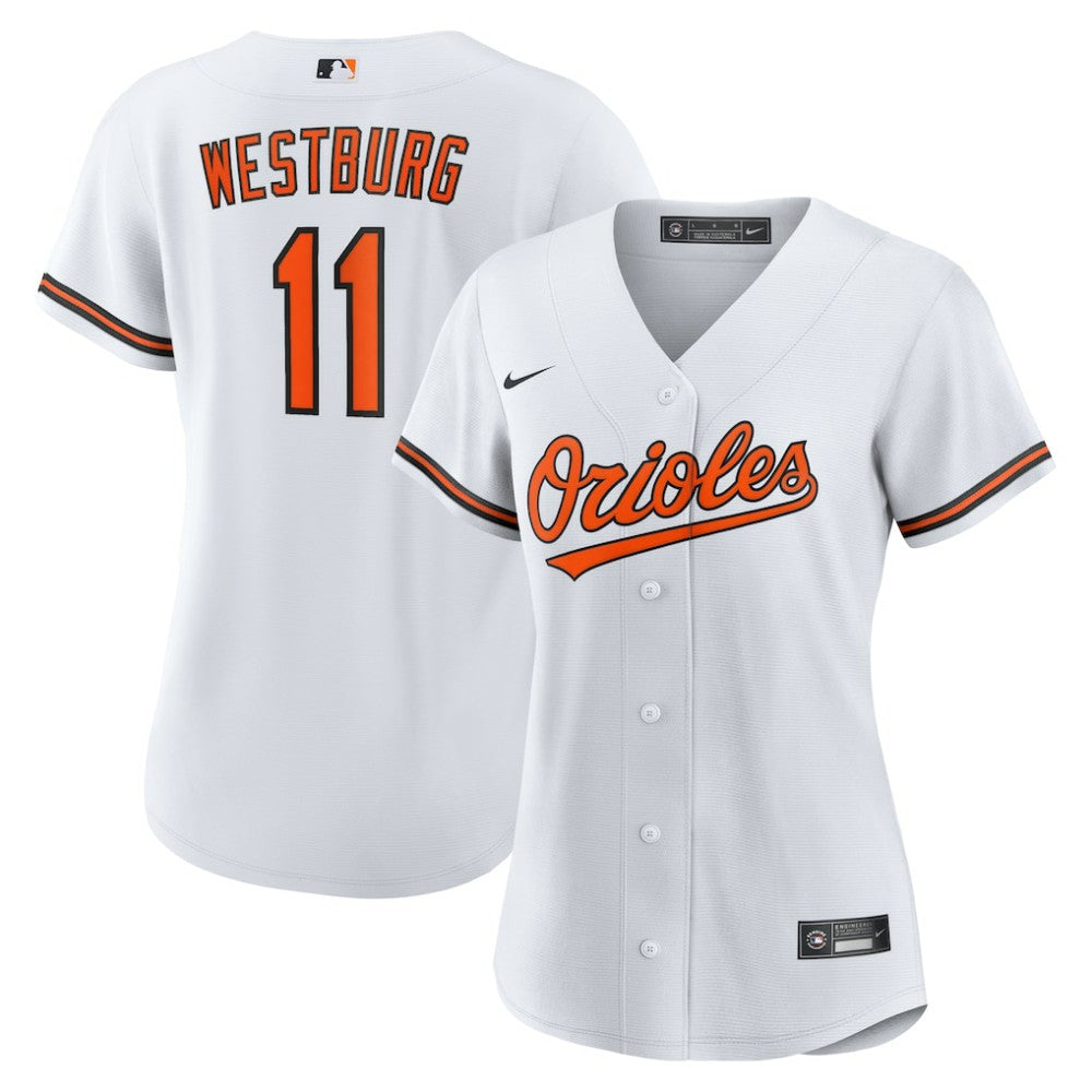 MLB Jordan Westburg Baltimore Orioles Nike Women's Home Replica Jersey - White
