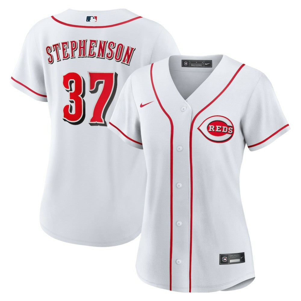 MLB Tyler Stephenson Cincinnati Reds Nike Women's Home Replica Jersey - White